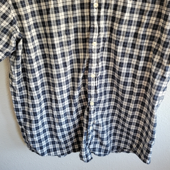 Carhartt Men’s Blue Plaid Button Down Short Sleeve Shirt Size XL - Picture 4 of 8